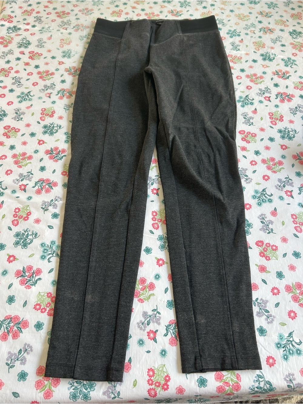 Caslon Dark Charcoal Pull-On Ankle Pants